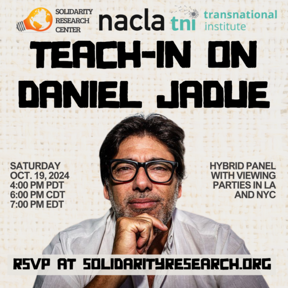 Teach-in on Daniel Jadue